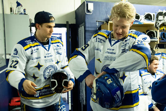 Leksands Sebastian Wännström och Emil Heineman