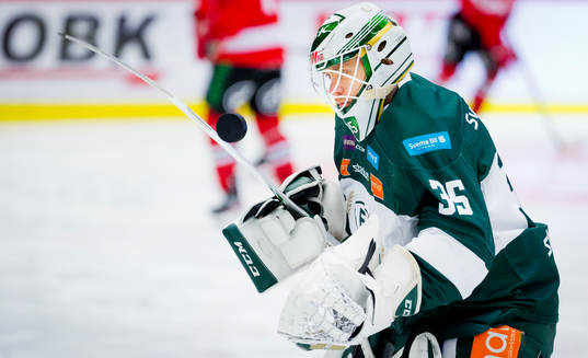 Färjestads målvakt Markus Svensson