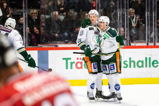 Färjestads Gustav Rydahl jublar