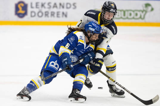 Leksands Maddie Rolfes  och HV71s Thea Johansson