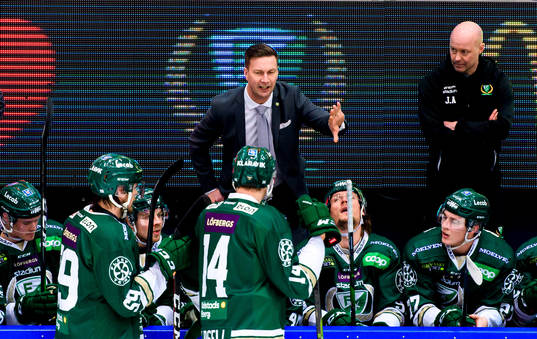 Färjestads huvudtränare Johan Pennerborn