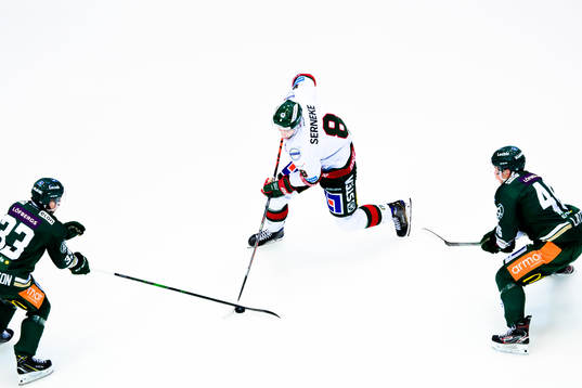 Färjestads Albert Johansson, Frölundas Viktor Ekbom och