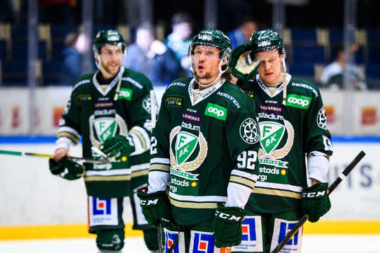 Färjestads Jesper Olofsson jublar