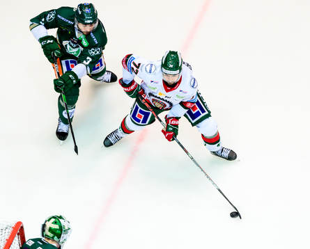 Färjestads Jens Westin och Frölundas Patrik Carlsson