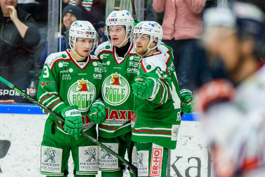 Rögles Daniel Bertov, Anton Bengtsson  och Simon Ryfors