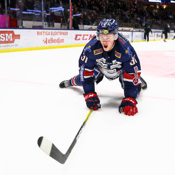 Linköpings Olle Lycksell jublar