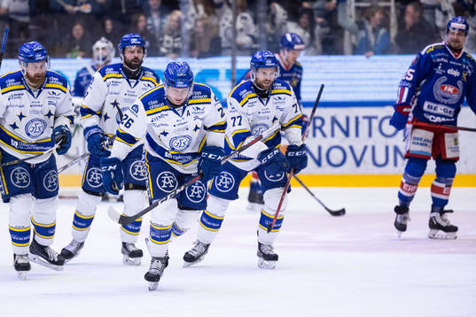 Leksands Patrik Zackrisson jublar