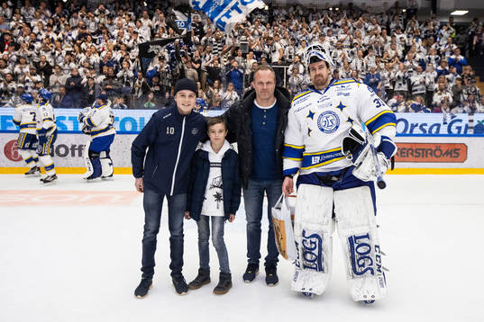 Leksands målvakt Axel Brage utsedd tilll matchens lirare