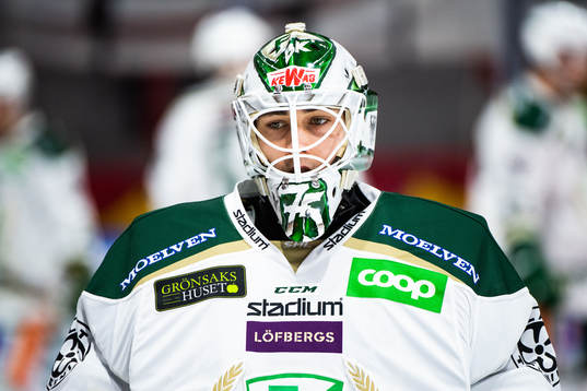 Färjestads målvakt Arvid Holm