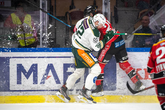 Färjestads Per Åslund och Luleås Nils Lundkvist