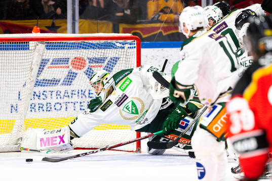 Färjestads målvakt Markus Svensson