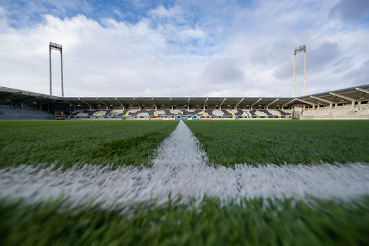 Bravida Arena interiört innan fotbollsmatchen i Svenska Cupen mellan Häcken och Gais den 23 februari 2020 i Göteborg.