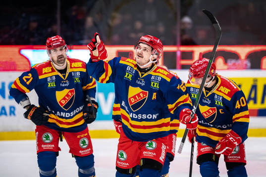 Djurgårdens Marcus Högström jublar