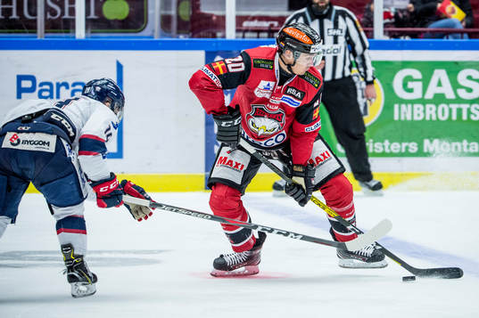 Malmö Redhawks Henrik Hetta mot Linköpings Joe Whitney