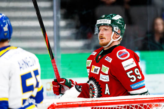 Frölundas Simon Hjalmarsson jublar