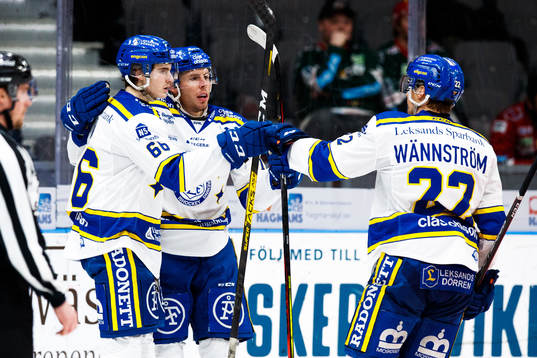 Leksands Nils Åman, Matt Carey och Sebastian Wännström