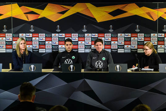 Josip Brekalo and Oliver Glasner, head coach