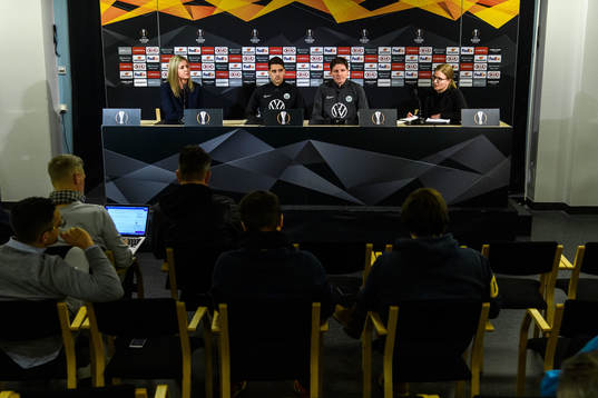 Josip Brekalo and Oliver Glasner, head coach