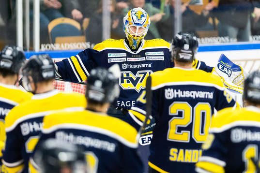 s målvakt Hugo Alnefelt jublar