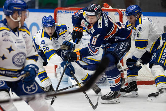 Leksands Nils Åman och Växjös Niclas Lundgren och