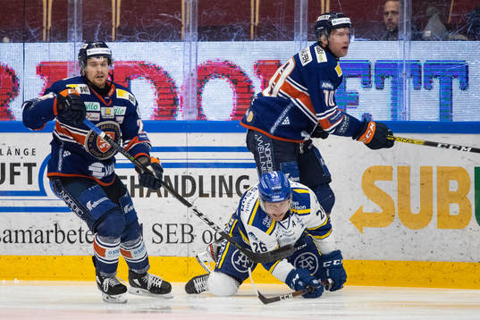 Växjös Roman Horak och Leksands Patrik Zackrisson och