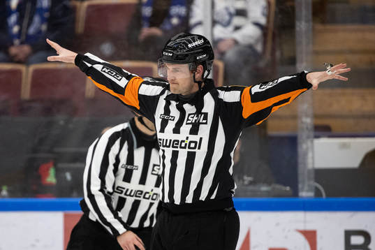 Domare Mikael Andersson dömer bort Leksands 5-1 mål