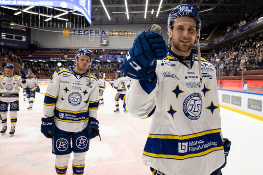 Leksands Daniel Gunnarsson jublar
