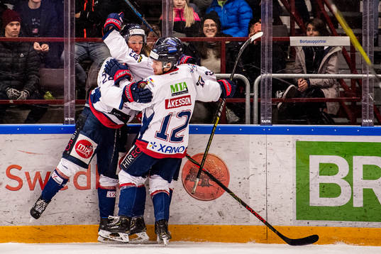 Halmstads Victor Gagic, Tim Bothén och Sebastian Åkesson