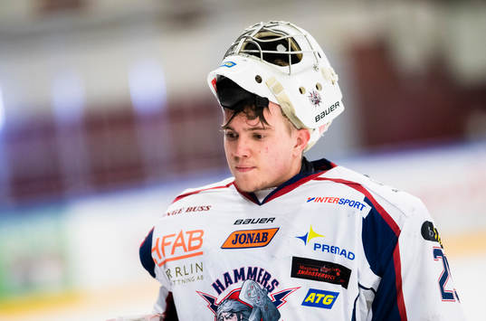 Halmstads målvakt Anton Malmborg