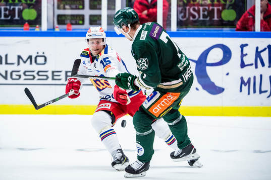Malmö Redhawks Axel Wemmenborn och Färjestads Johan
