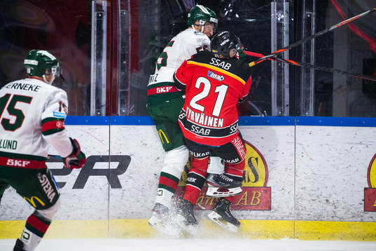 Frölundas David Printz och Luleås Juhani Tyrväinen