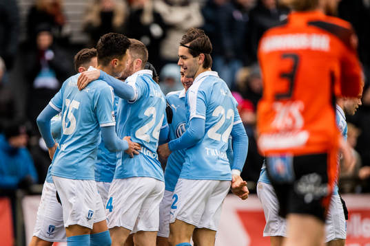 Malmö FFs spelare jublar