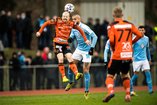 Karlskronas Jonas Lantto  och Malmö FFs Guillermo Molins