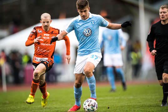 Malmö FFs Tim Prica och Karlskronas Jonas Lantto