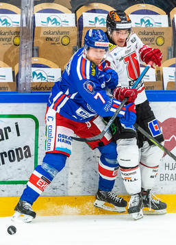 Oskarshamns Victor Aronsson och Örebros Shane Harper