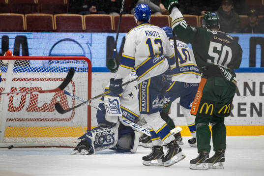 Färjestads Sebastian Erixon jubel