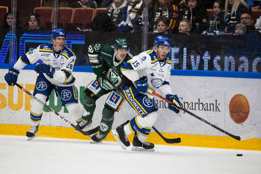 Leksands Mattias Göransson och Färjestads Sebastian