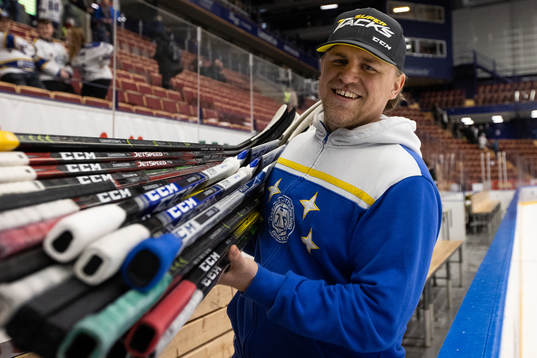 Leksands materialförvaltare Jesper Korning