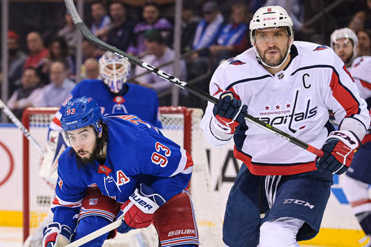 New York Rangers Mika Zibanejad and Washington Capitals