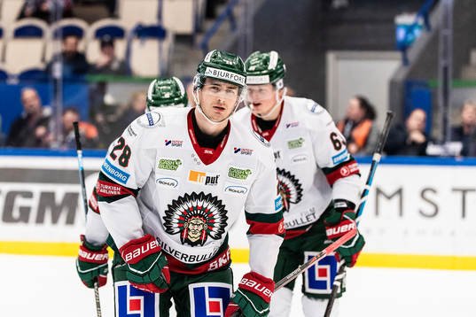 Frölundas Johan Sundström jublar