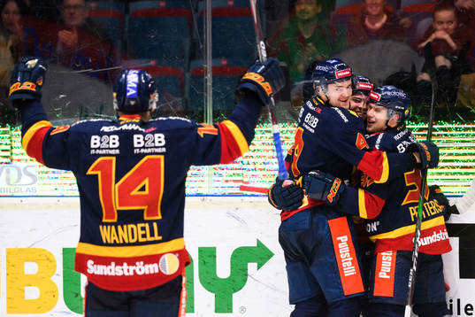 Djurgårdens Marcus Högström jublar