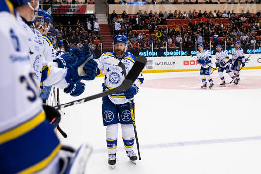 Leksands Mattias Ritola jublar