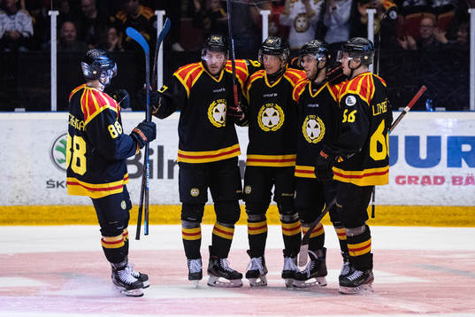 Brynäs spelarna jublar