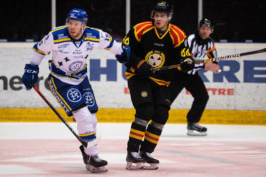 Leksands Matt Carey  och Brynäs Alexander Lindelöf