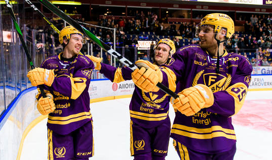 Färjestads Johan Ivarsson, Jesper Olofsson och Vojtech