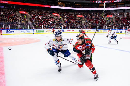 Växjös Oliver Bohm och Malmö Redhawks Christoffer
