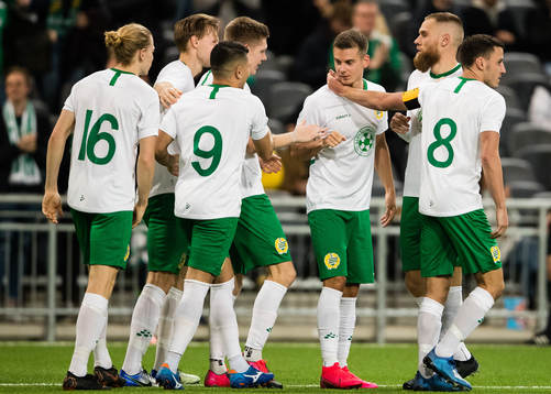 Hammarbys Gustav Ludwigson, Tim Söderström, Paulinho,