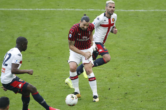 Zlatan Ibrahimovic of Milan