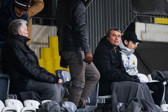 Daniel Kindberg, tidigare ordförande för Östersunds FK på plats