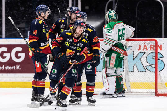 Djurgårdens Manuel Ågren jublar